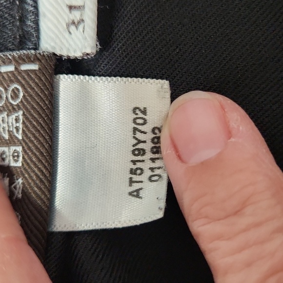 7 for all Mankind Black Standard Straight Leg Button Fly Jeans - Picture 10 of 10